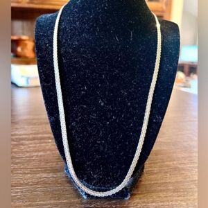 Solid 925 Sterling Silver MILOR Chain Necklace